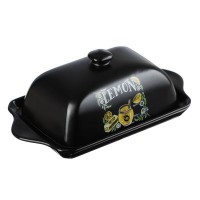 Масленка керамика 19x10,5x7см Лимонный курд MILLIMI
